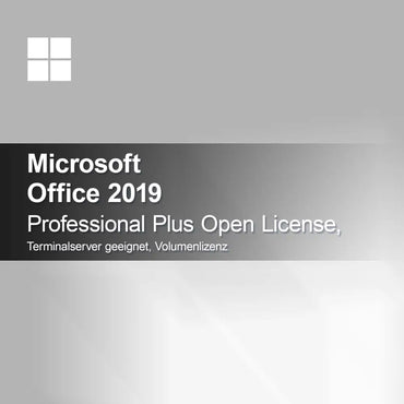 Microsoft Office 2019 Professional Plus Open License, suitable for terminal server, volume license